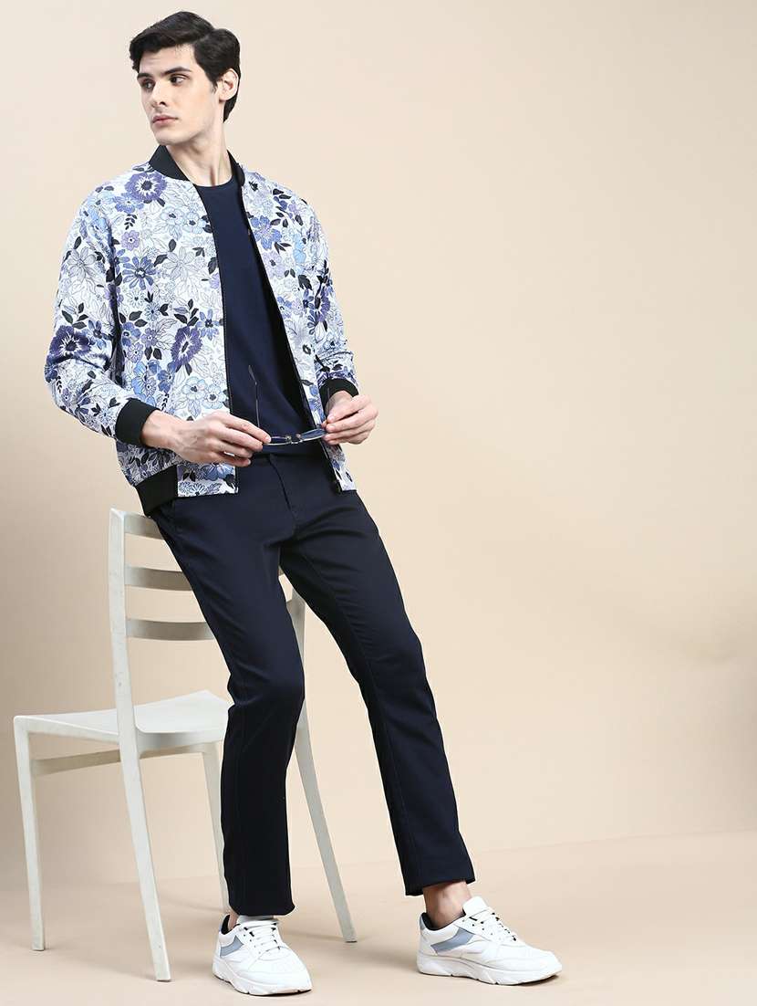 men floral print bomber jacket - 20245364 -  Standard Image - 3