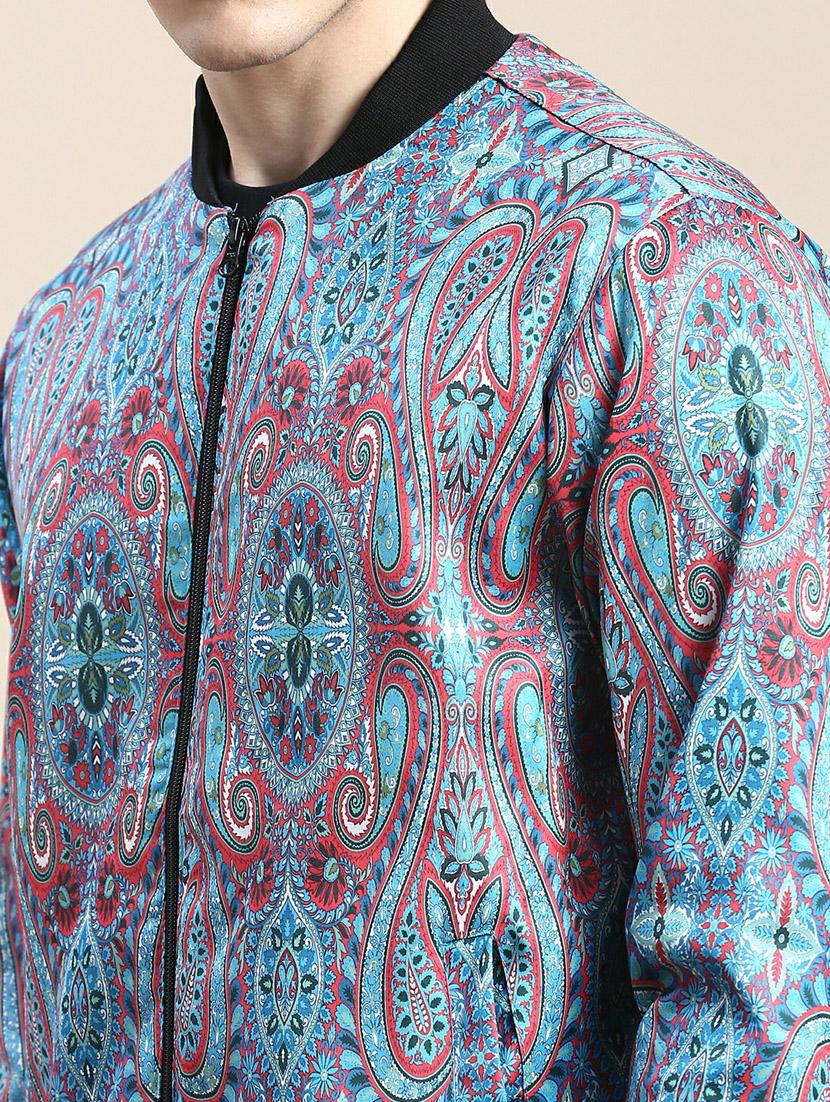 Mens paisley hot sale bomber jacket