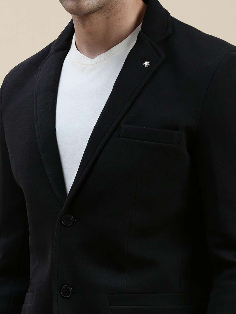 men solid single breasted casual blazer - 20245391 -  Standard Image - 5