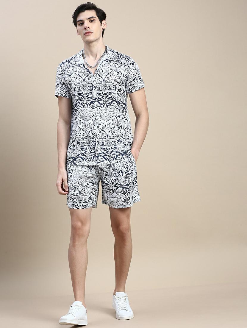 men shirt collar co-ord sets