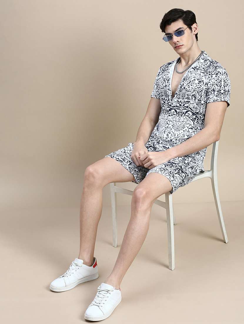 men shirt collar co-ord sets - 20245453 - Standard Image - 3