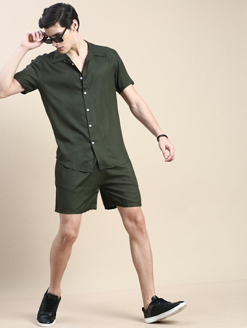 men shirt collar co-ord sets - 20245470 - Standard Image - 3