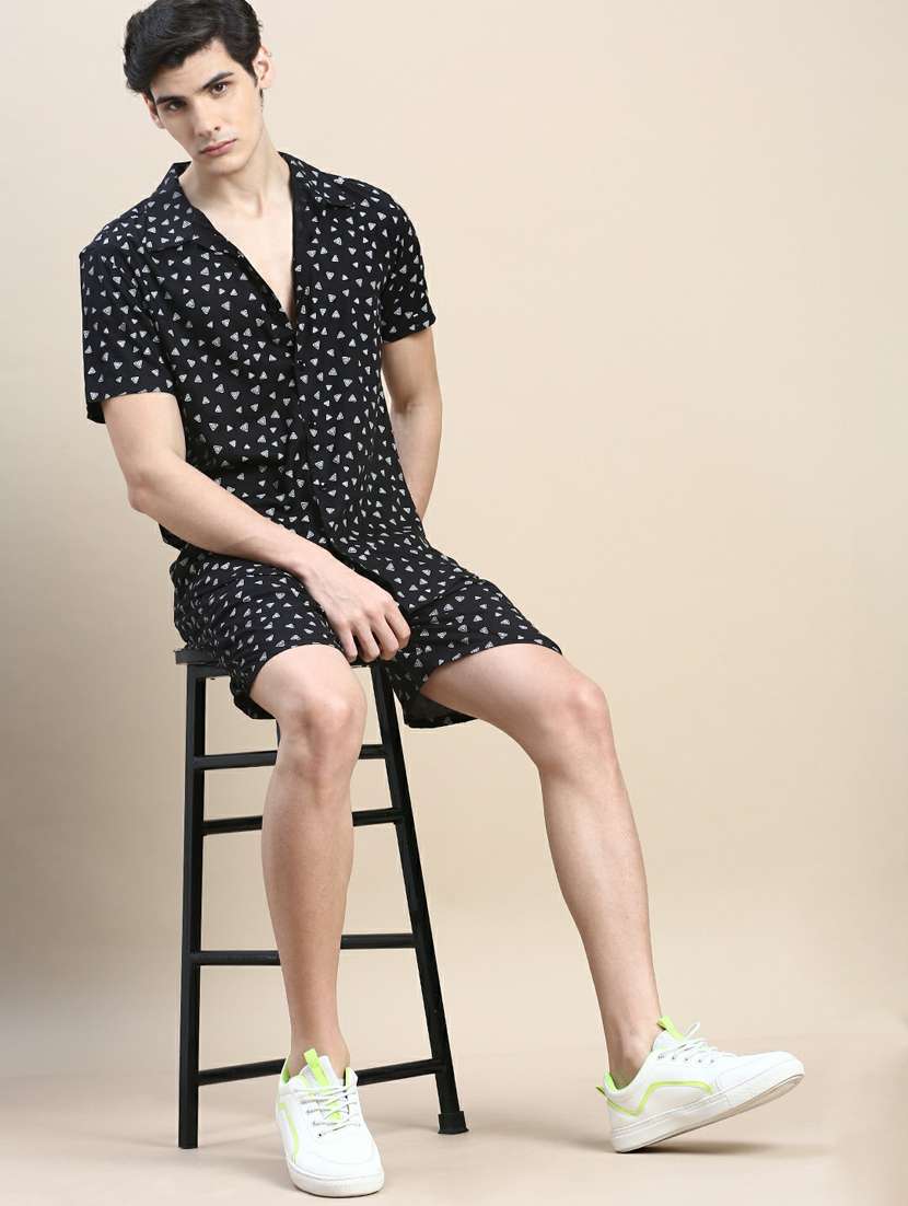 men shirt collar co-ord sets - 20245478 -  Standard Image - 3