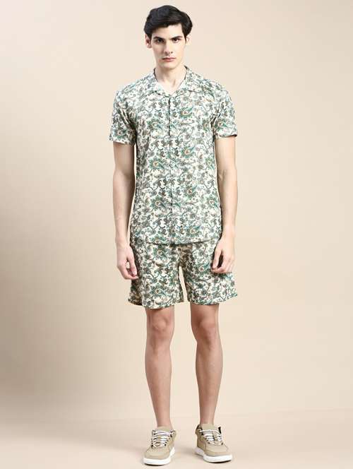 men shirt collar co-ord sets - 20245483 -  Standard Image - 0