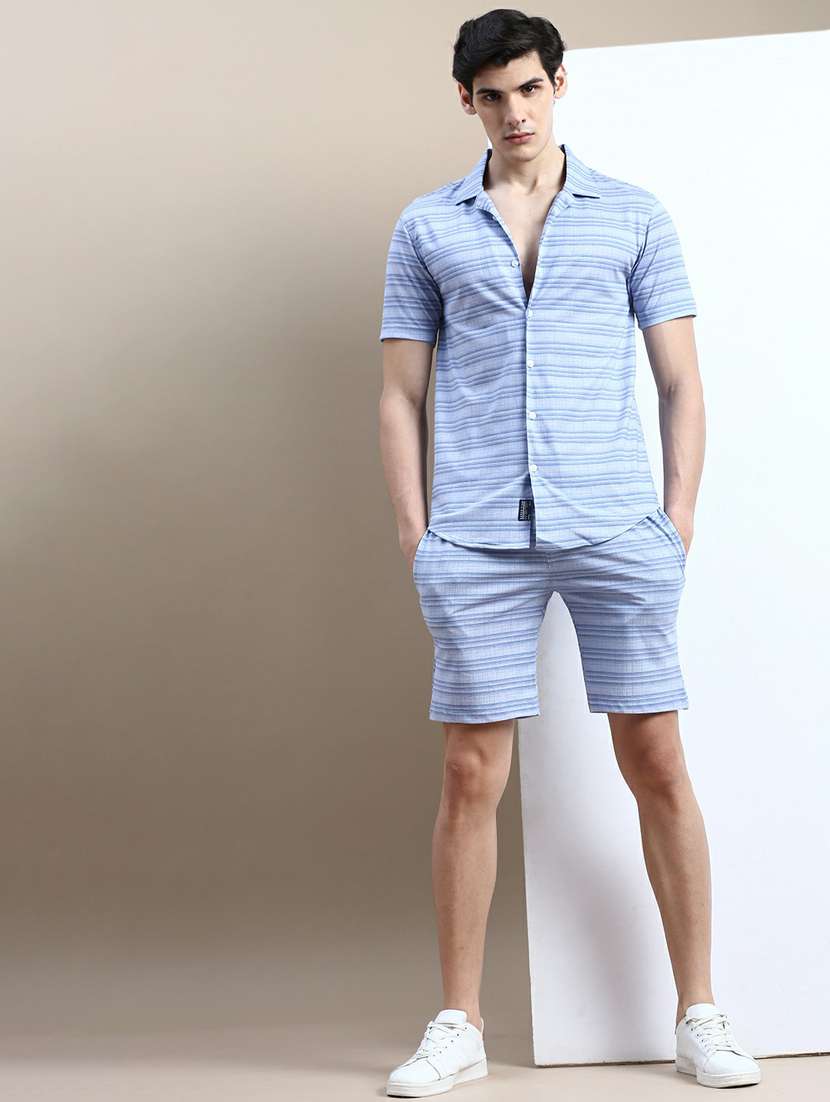 men shirt collar co-ord sets - 20245501 -  Standard Image - 3