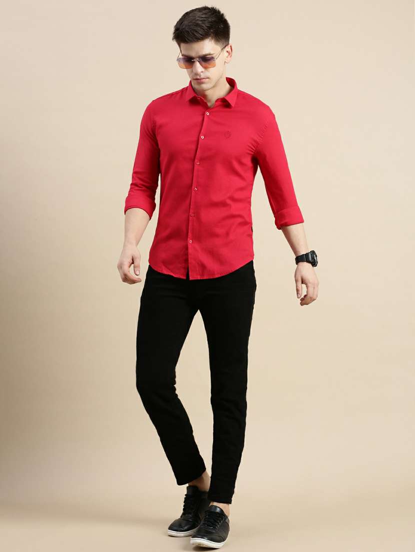 Shirt Red Casual Pants Black Pant Mens Red Shirts Casual Buy Allen