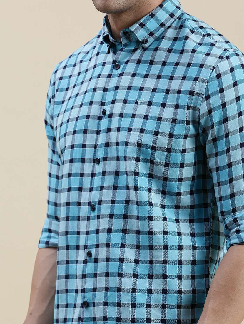 mens checks casual shirt - 20245575 -  Standard Image - 5