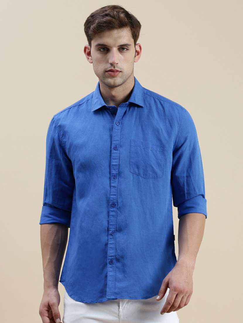 mens solid casual shirt