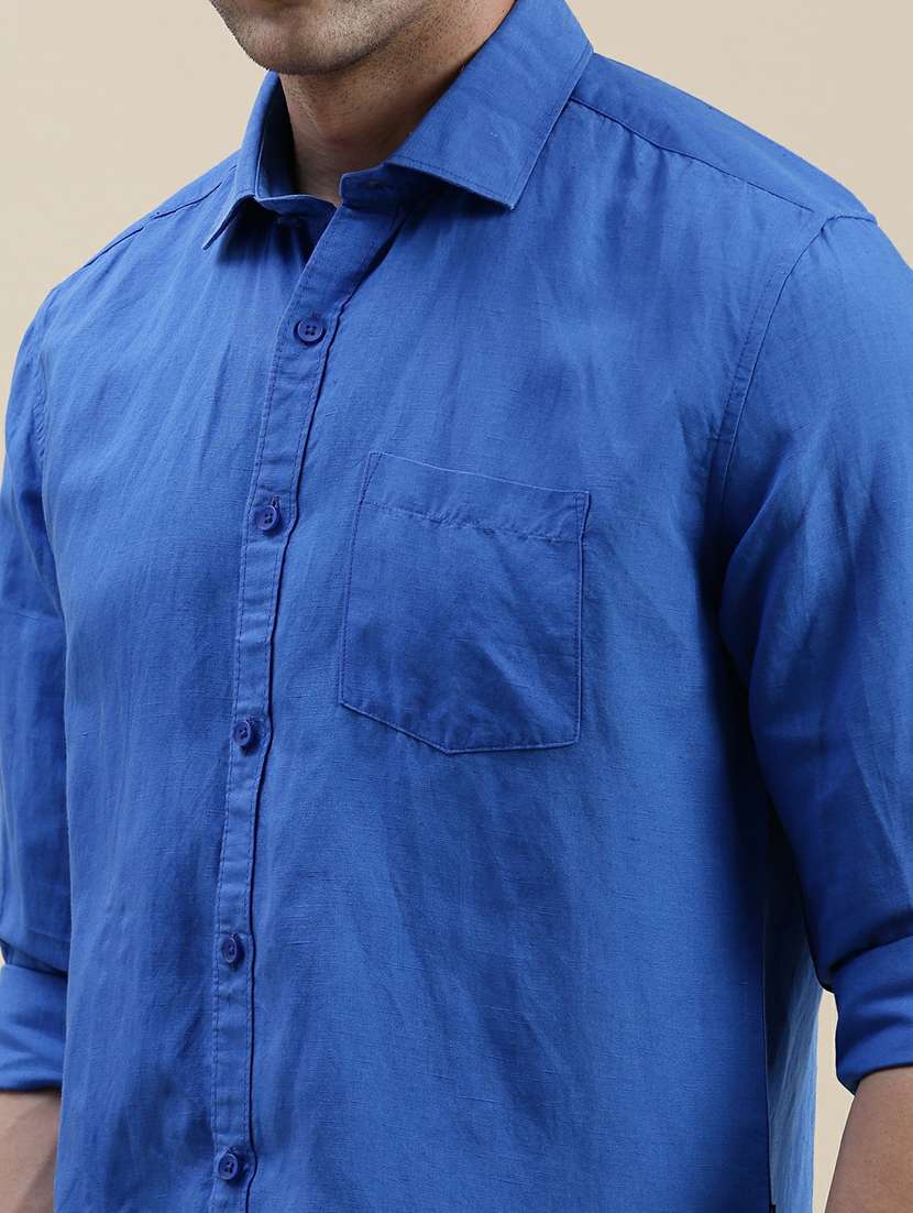 mens solid casual shirt - 20245599 -  Standard Image - 5