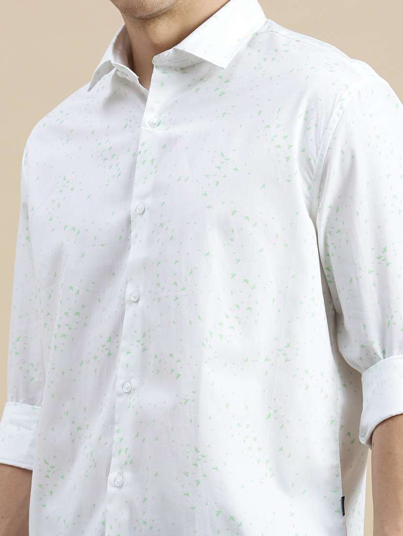 mens self design casual shirt - 20245614 -  Standard Image - 5