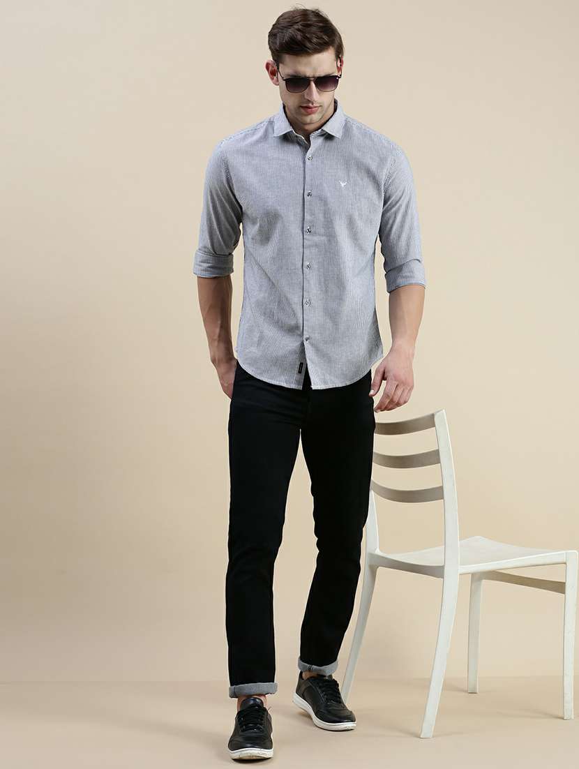 mens stripes casual shirt - 20245661 -  Standard Image - 3