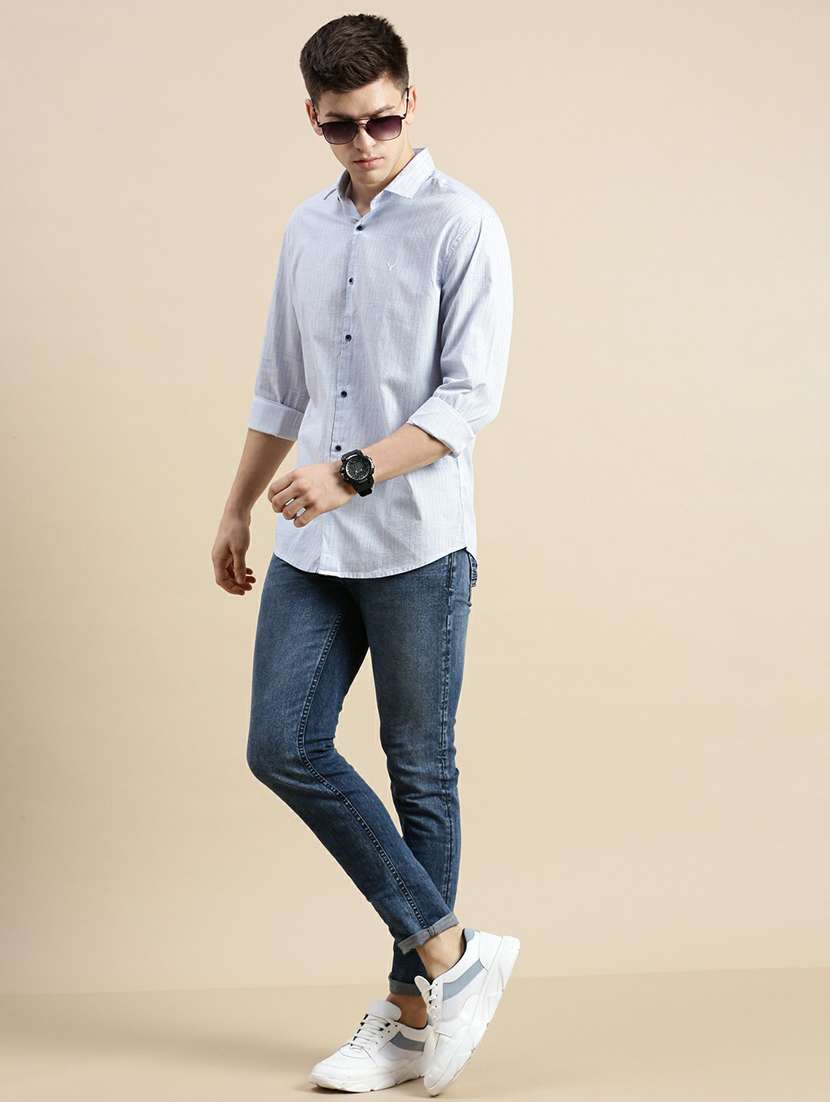 mens geometric casual shirt - 20245682 -  Standard Image - 3