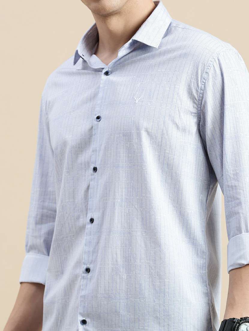 mens geometric casual shirt - 20245682 -  Standard Image - 5