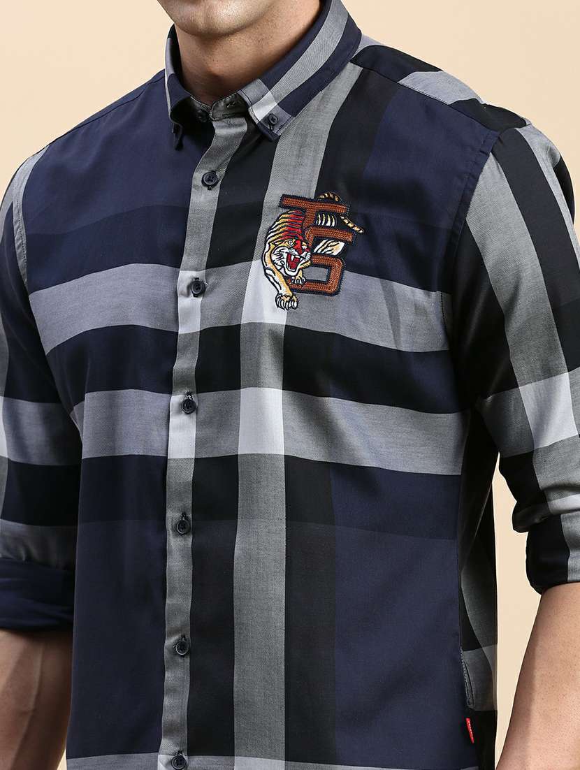 mens checks casual shirt - 20245690 -  Standard Image - 5