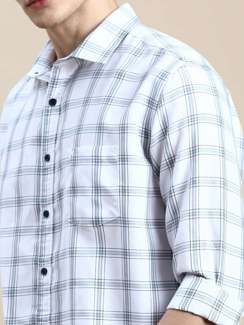 mens checks casual shirt - 20245697 -  Standard Image - 5