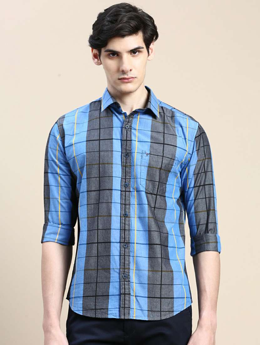 mens checks casual shirt