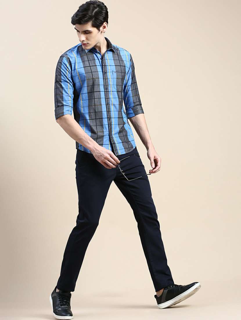 mens checks casual shirt - 20245707 -  Standard Image - 3