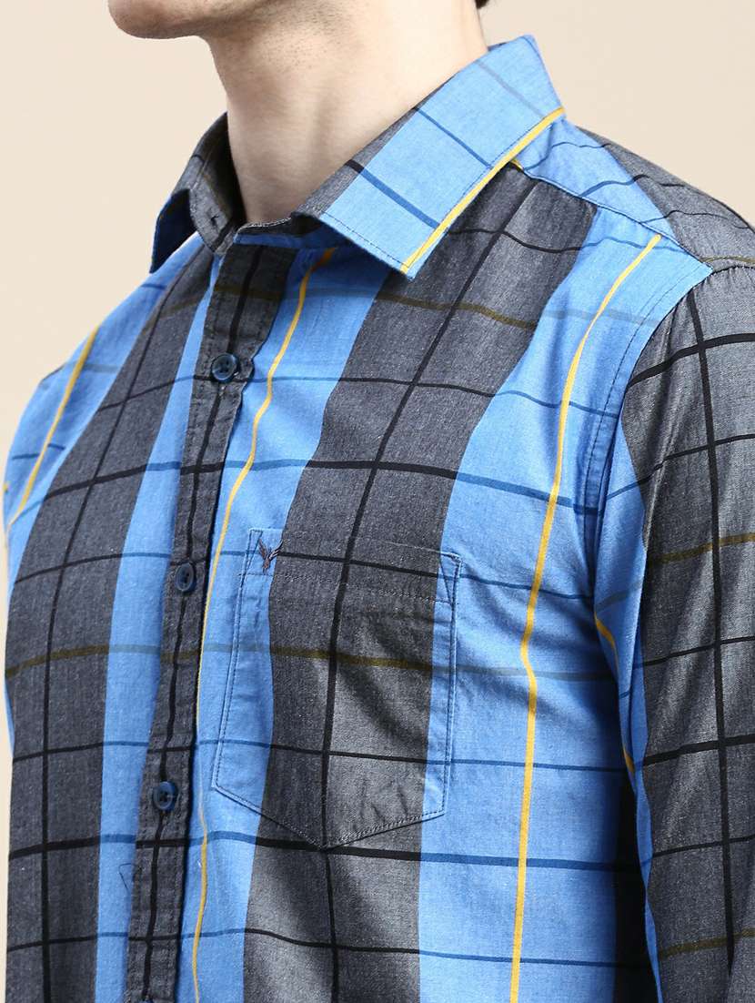 mens checks casual shirt - 20245707 -  Standard Image - 5