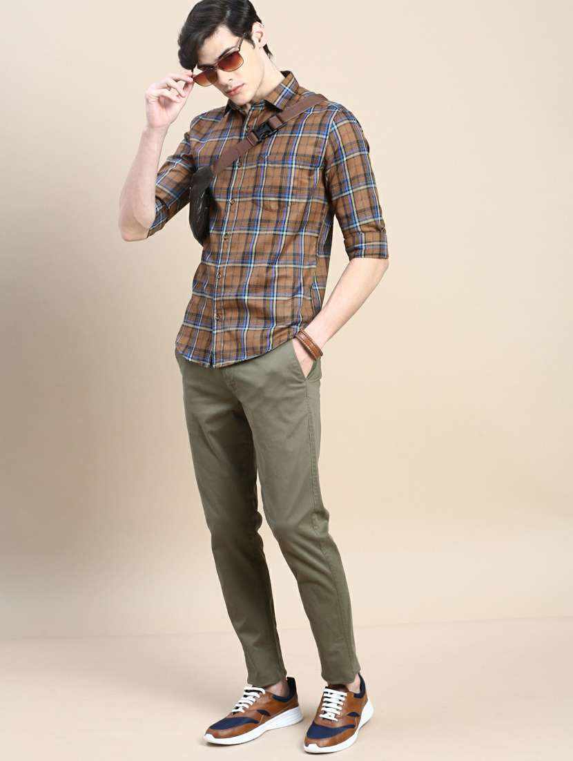 mens checks casual shirt - 20245710 -  Standard Image - 3
