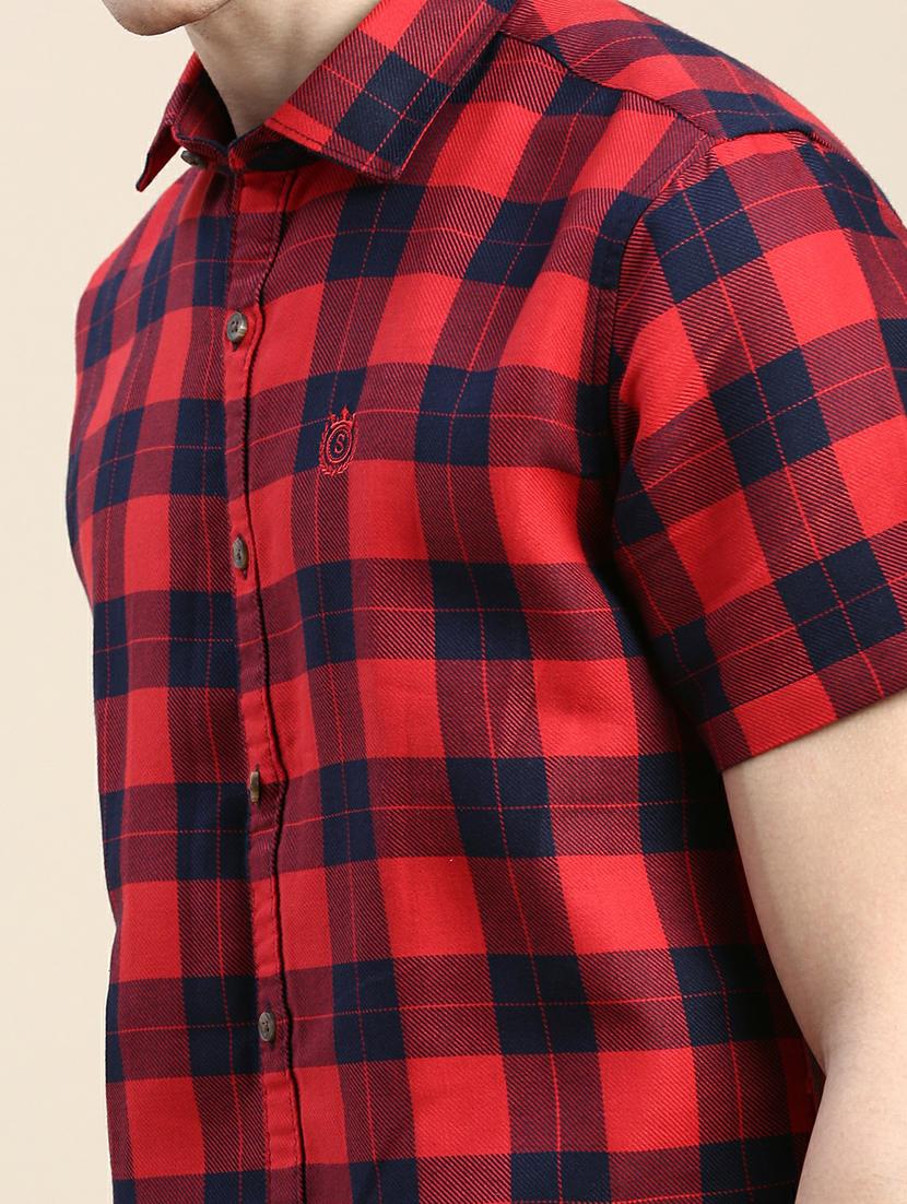 mens checks casual shirt - 20245732 - Standard Image - 5