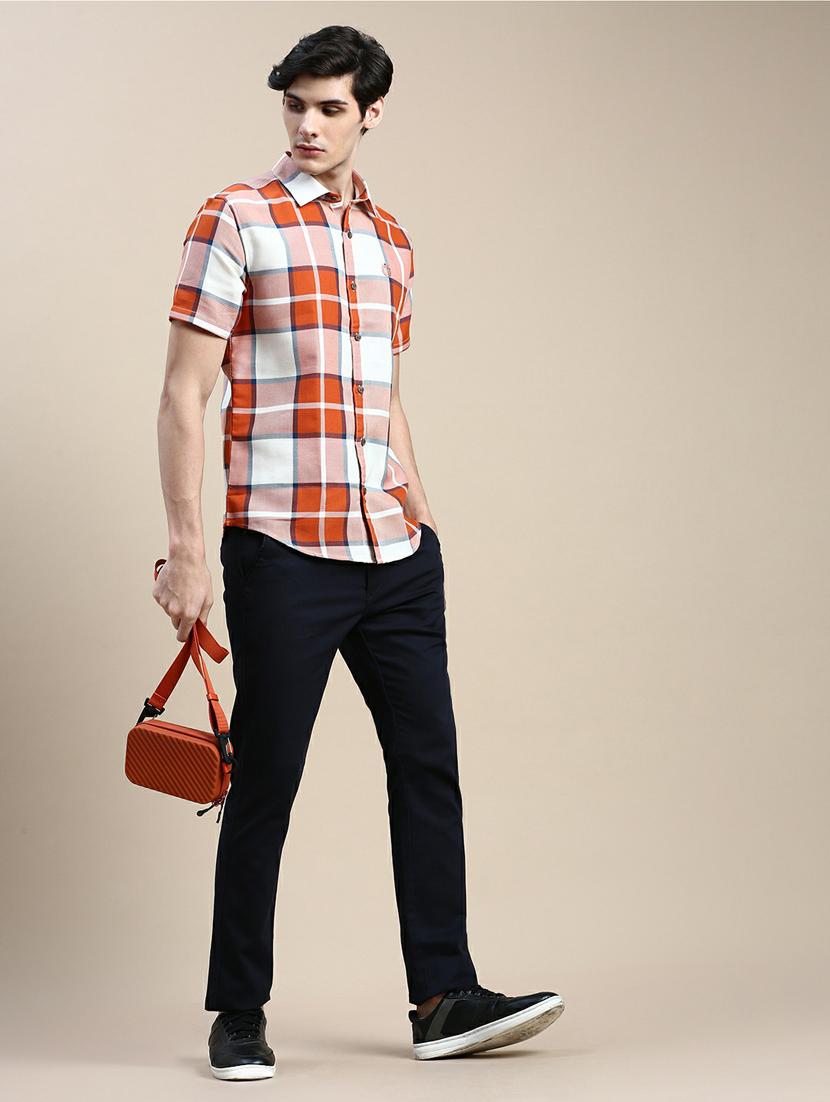 mens checks casual shirt - 20245734 - Standard Image - 3
