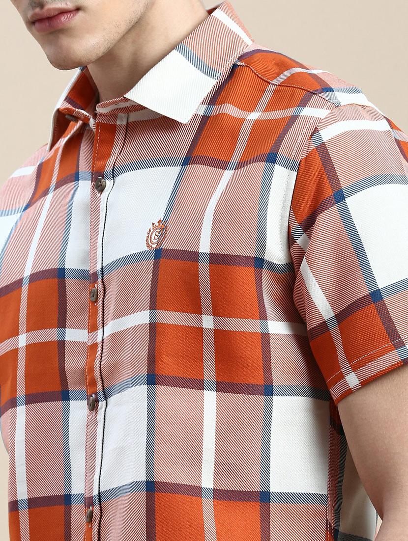 mens checks casual shirt - 20245734 - Standard Image - 5