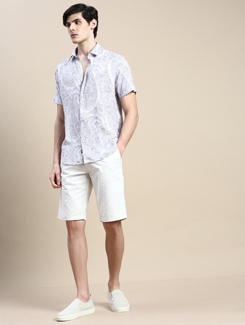 mens florals casual shirt - 20245744 - Standard Image - 3