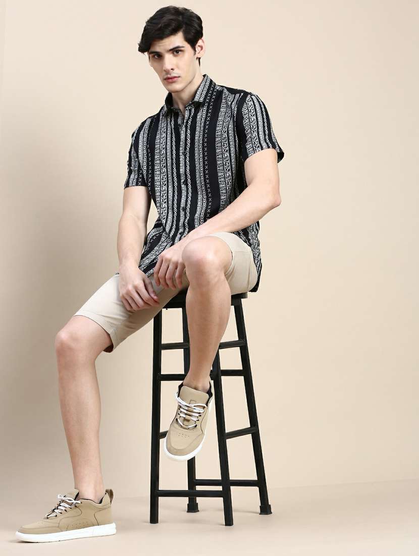 mens printed casual shirt - 20245773 -  Standard Image - 3