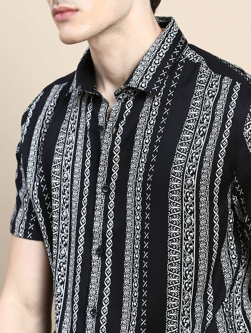 mens printed casual shirt - 20245773 -  Standard Image - 5
