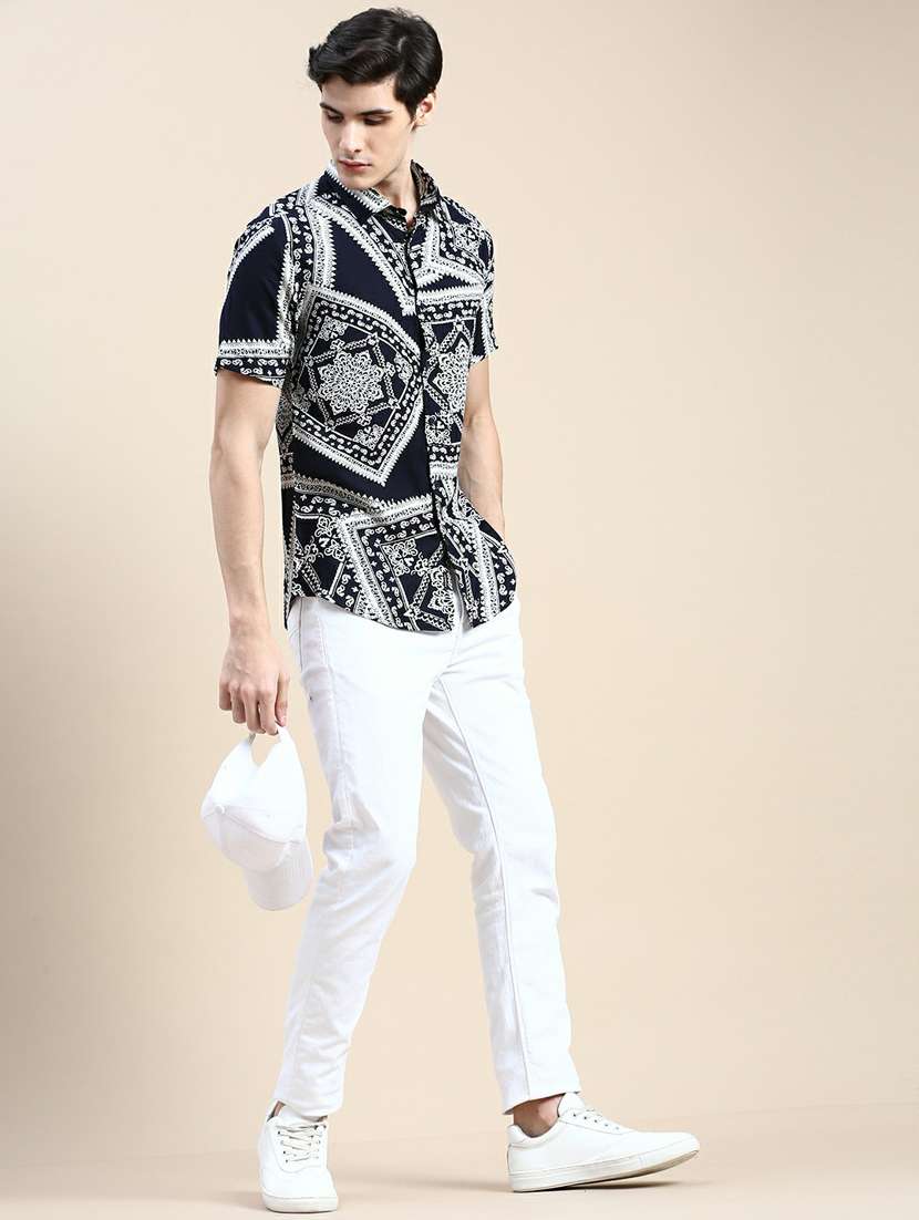 mens florals casual shirt - 20245783 -  Standard Image - 3