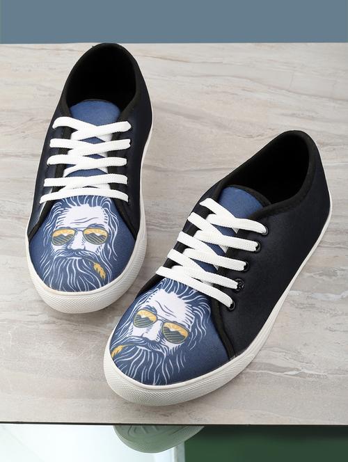 men graphic printed multi colored lace up sneaker - 20245832 - Standard Image - 0