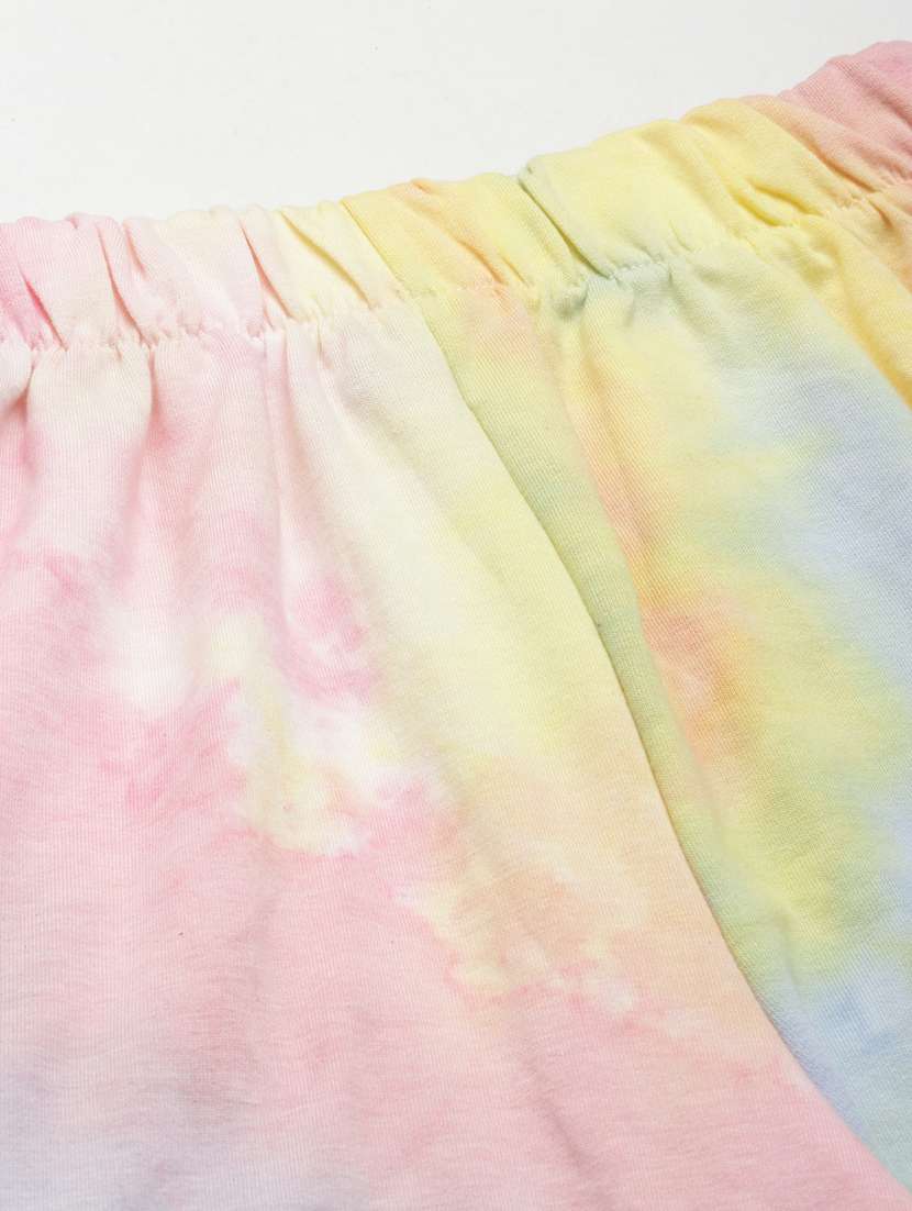 multi colored tie & dyed regular fit short - 20249287 -  Standard Image - 5