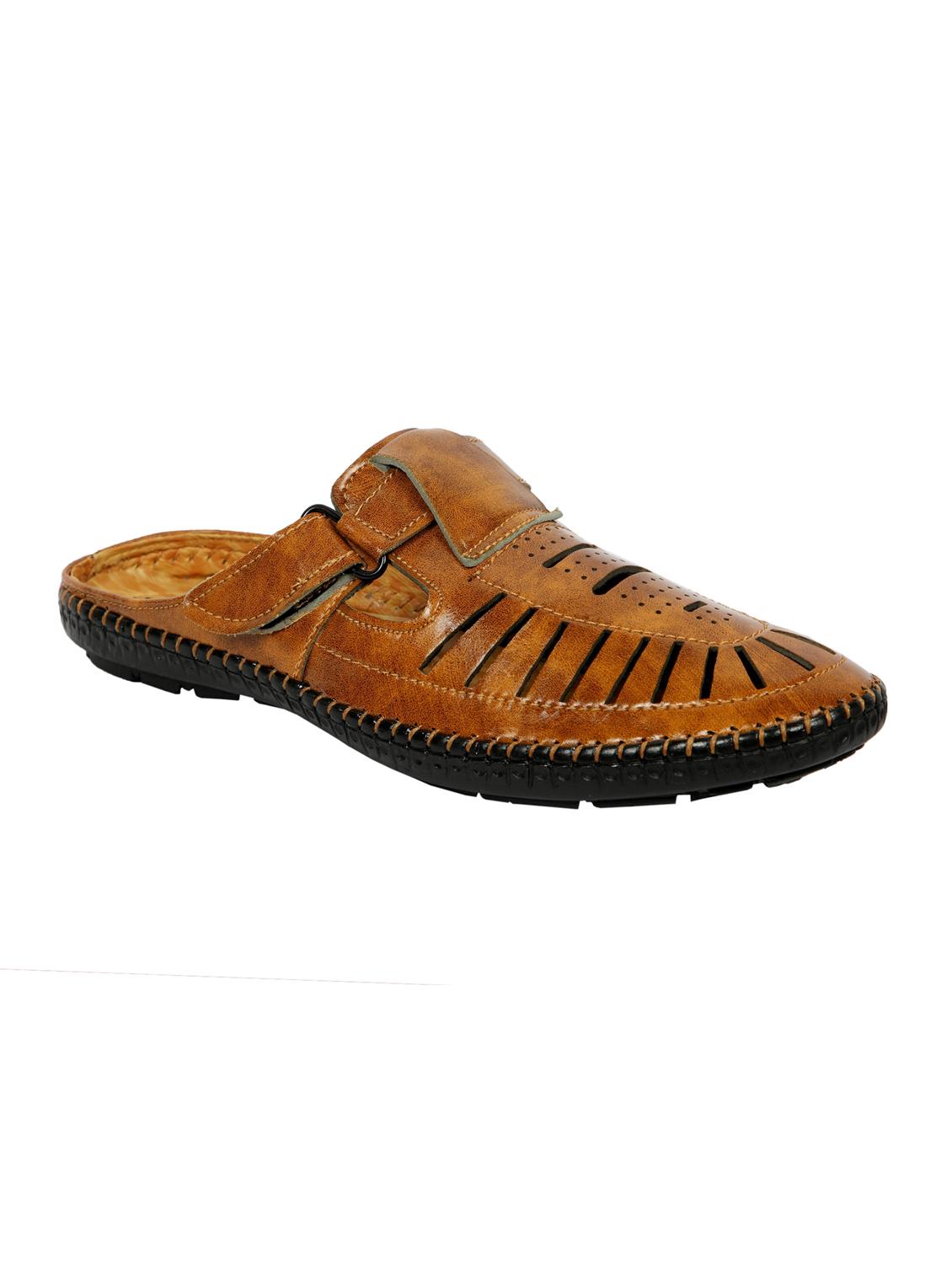 men tan slip on casual sandal - 20249404 - Zoom Image - 0