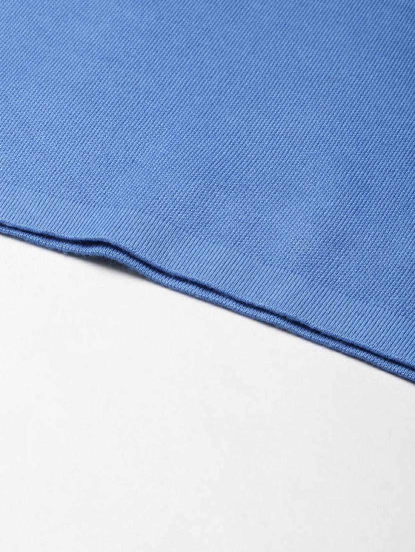 blue solid high rise pencil skirt - 20249447 - Standard Image - 5