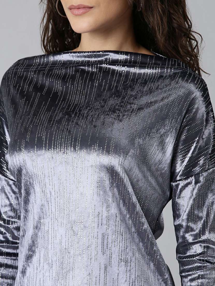 women's straight boat neck top - 20249452 -  Standard Image - 5