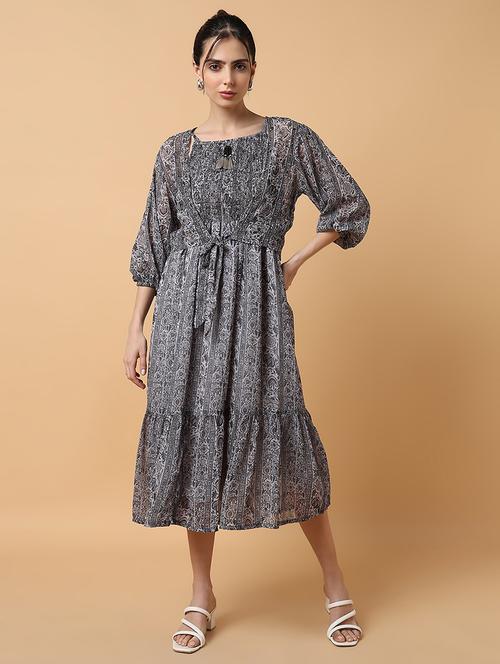 women's tiered dress floral dress - 20249545 - Standard Image - 0