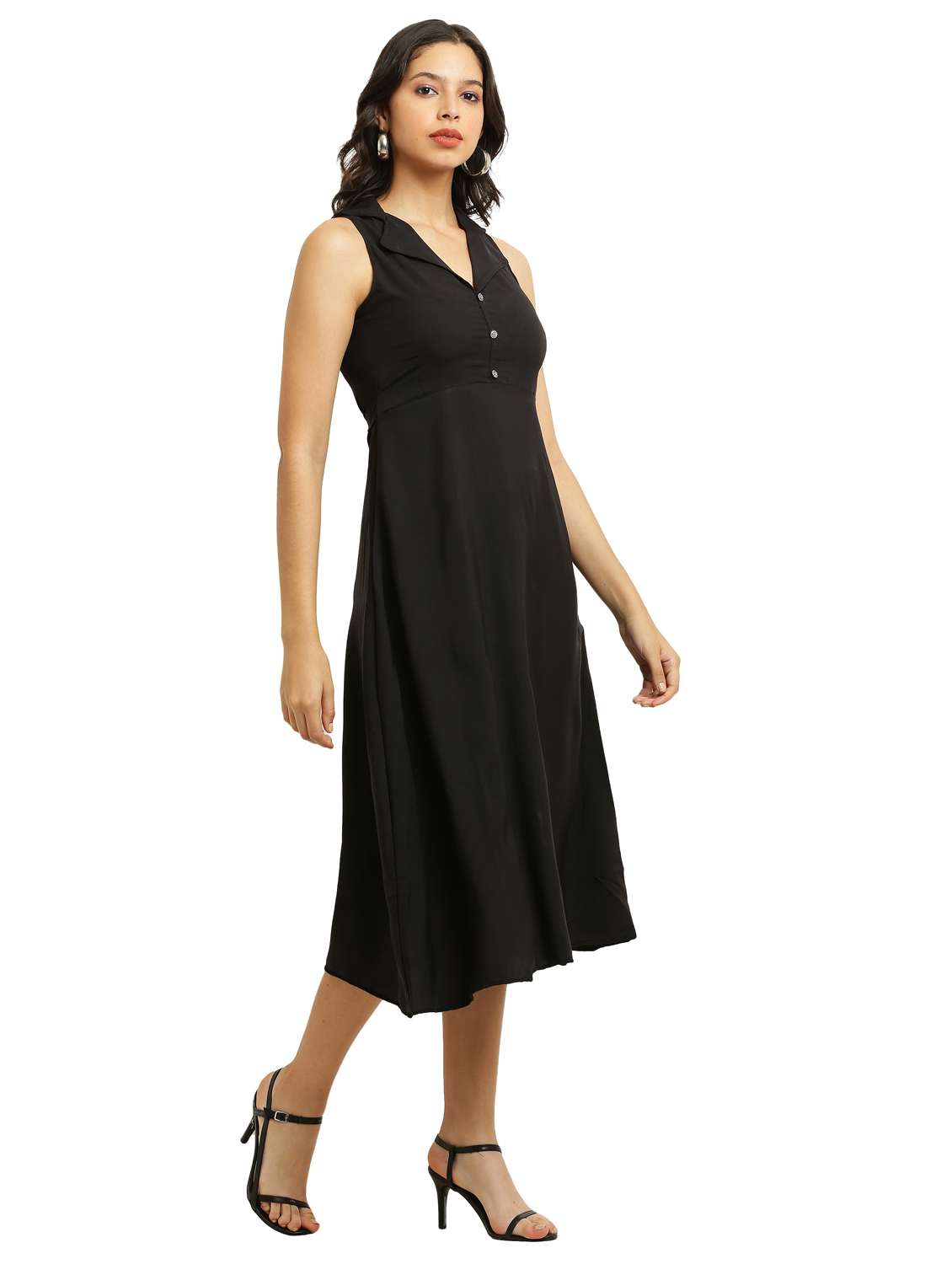 women's solid dress - 20249560 - Standard Image - 3