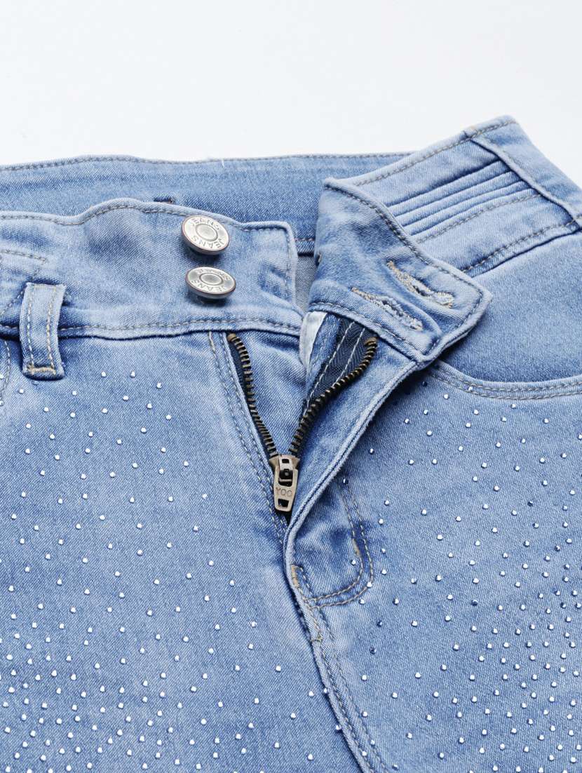 women's plain skinny fit jeans - 20249636 -  Standard Image - 5