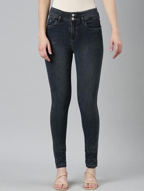 women's embellished  skinny fit jeans - 20249637 -  Standard Image - 0