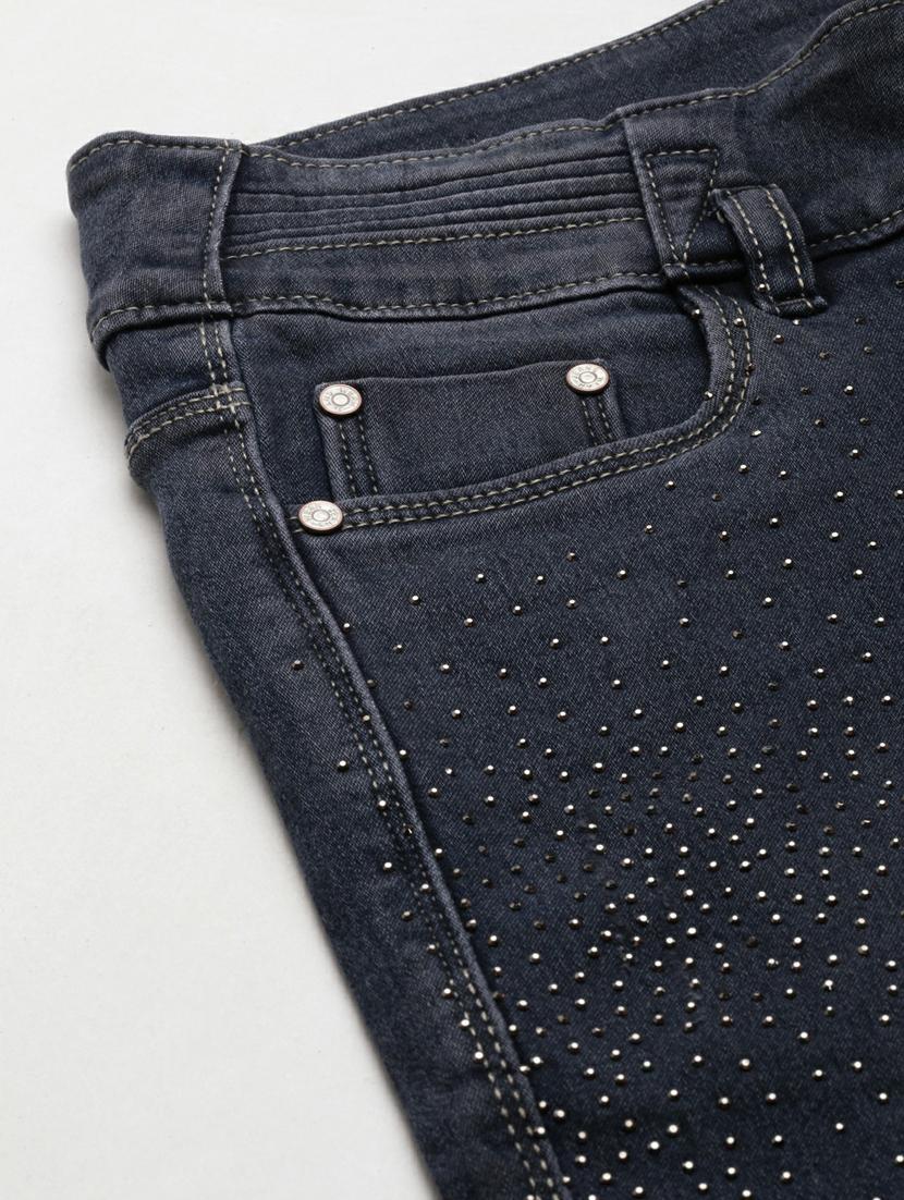 women's embellished skinny fit jeans - 20249637 - Standard Image - 5