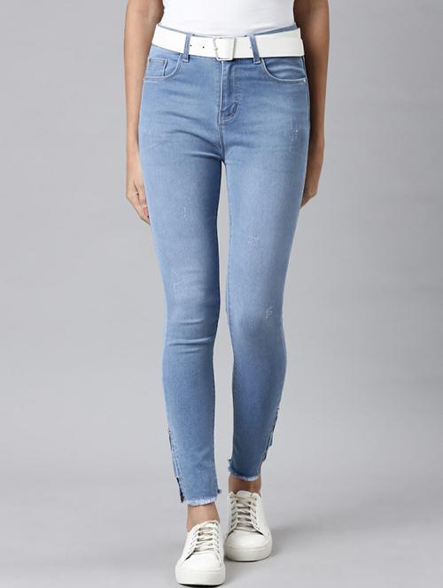 women's plain slim fit jeans - 20249639 -  Standard Image - 0