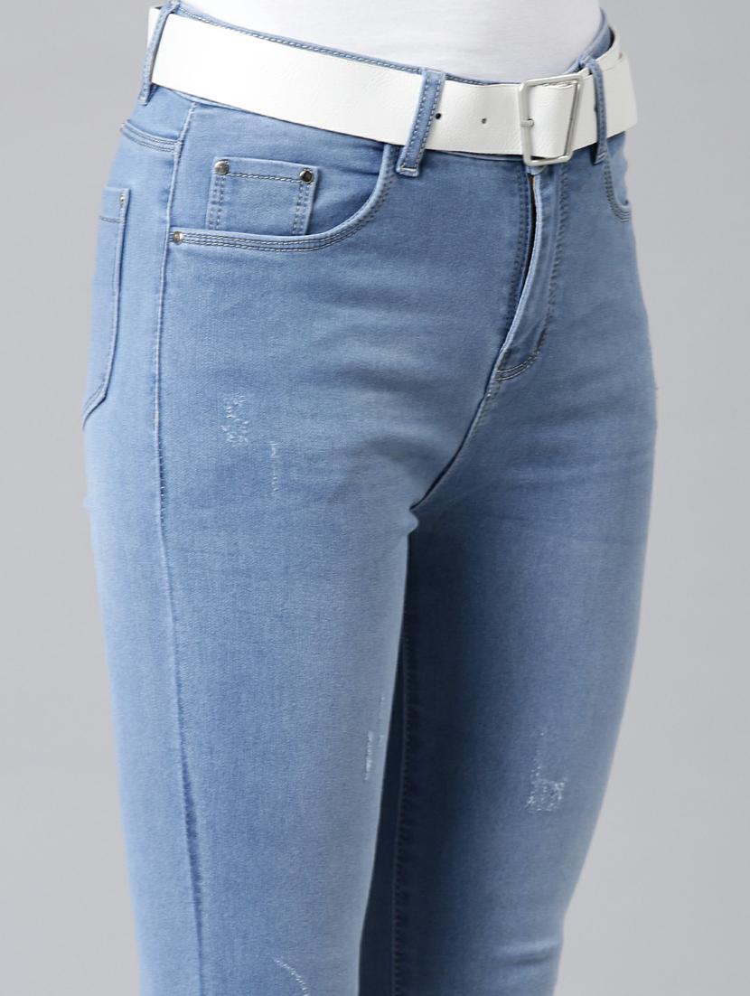 women's plain slim fit jeans - 20249639 - Standard Image - 8
