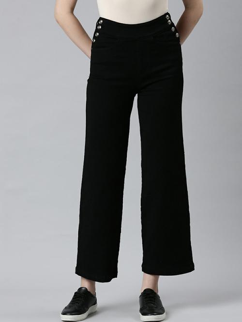 women's plain wide leg jeans - 20249664 -  Standard Image - 0