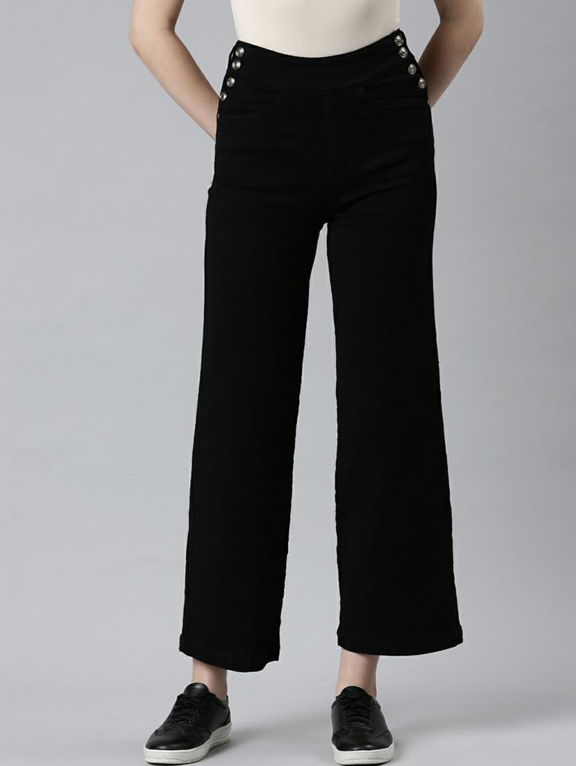 women's plain wide leg jeans - 20249664 -  Zoom Image - 0