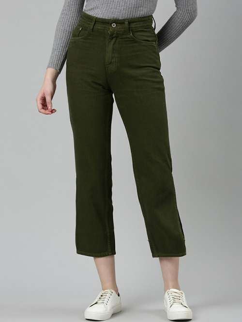 women's plain straight fit jeans - 20249668 - Standard Image - 0