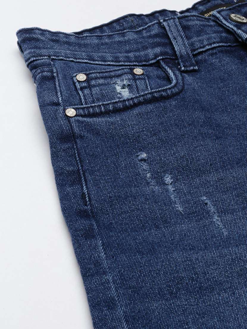 women's distress straight fit jeans - 20249673 - Standard Image - 5