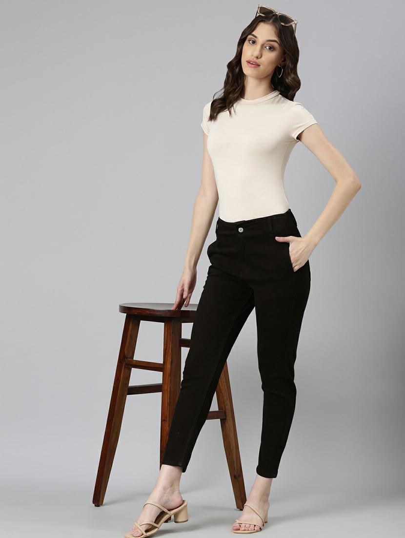 women's plain slim fit jeans - 20249711 - Standard Image - 3