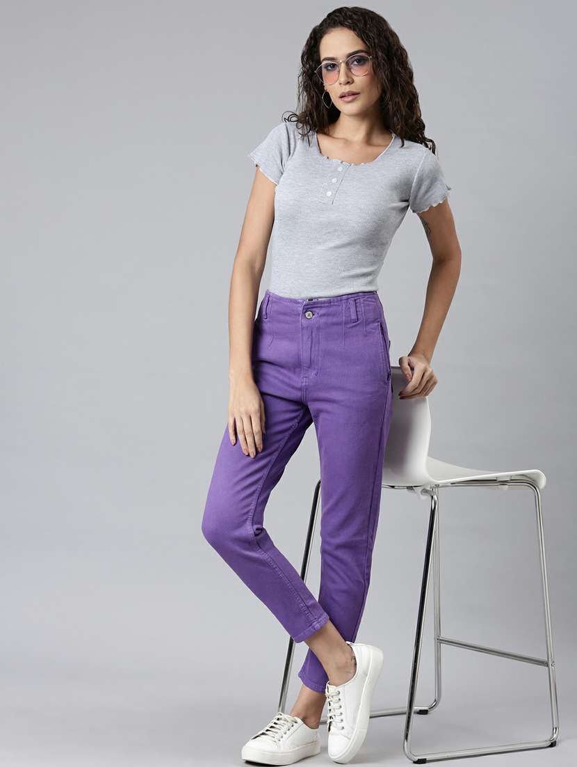 women's plain slim fit jeans - 20249713 -  Standard Image - 3