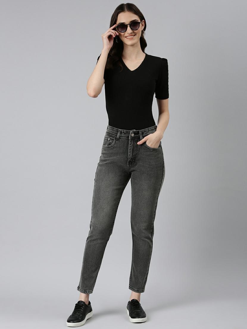 women's plain slim fit jeans - 20249721 - Standard Image - 3