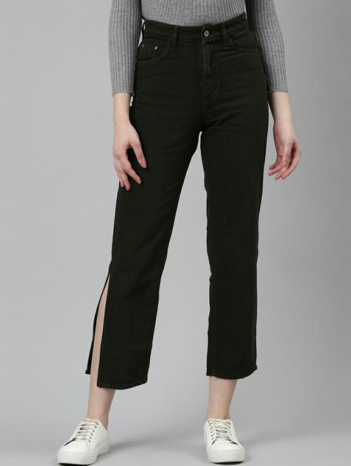 women's plain straight fit jeans - 20249738 - Standard Image - 0